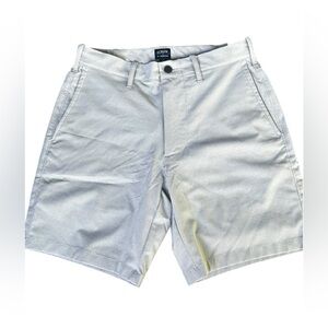 J Crew 7" Tech Shorts Men’s Sz 28 Silver Gray $90 NWT